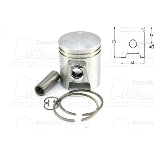 dugattyú 42.50 SUZUKI KATANA / RMX / TS 50 W / TS 50 X / TS 50 / TV 50 WOLF komplett METEOR